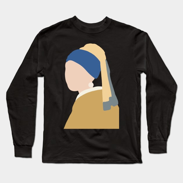 Girl with the pearl earring Long Sleeve T-Shirt by Deelara